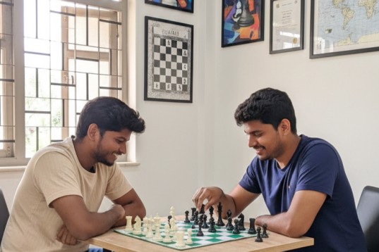 Private chess trainer for adults providing personalized one-on-one instruction at home Mumbai